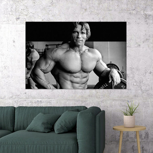 Arnold Schwarzenegger Bodybuilding Motivational Sports Poster Wall Art Print Home Wall Decor - xonomax