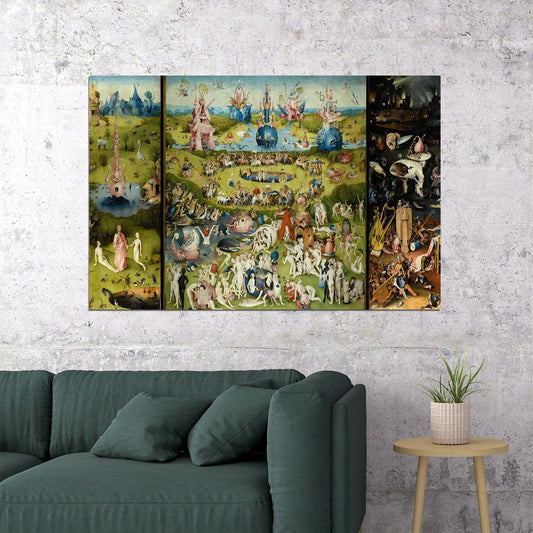 The Garden Of Earthly Delights Hieronymus Bosch Poster Wall Art Print Home Wall Decor - xonomax