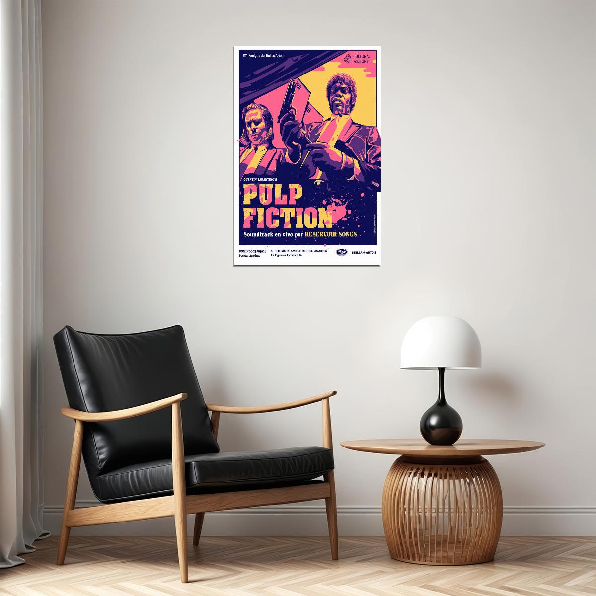 Pulp Fiction Drama Crime Classic Movie Cinema Film Poster Wall Art Print Home Wall Decor - xonomax