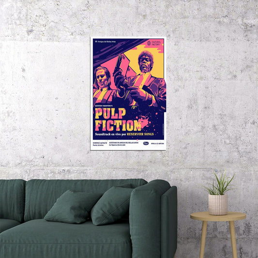 Pulp Fiction Drama Crime Classic Movie Cinema Film Poster Wall Art Print Home Wall Decor - xonomax