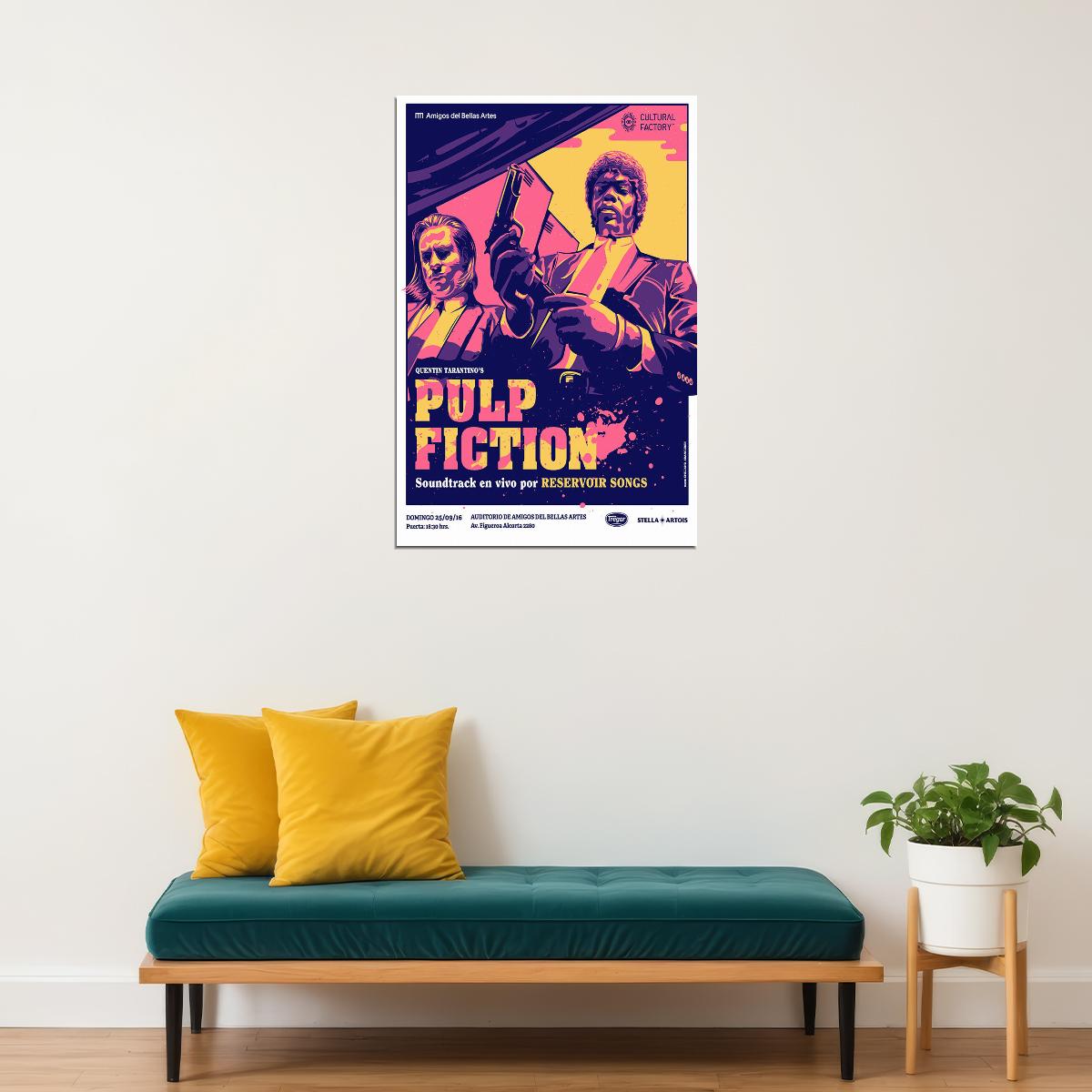 Pulp Fiction Drama Crime Classic Movie Cinema Film Poster Wall Art Print Home Wall Decor - xonomax