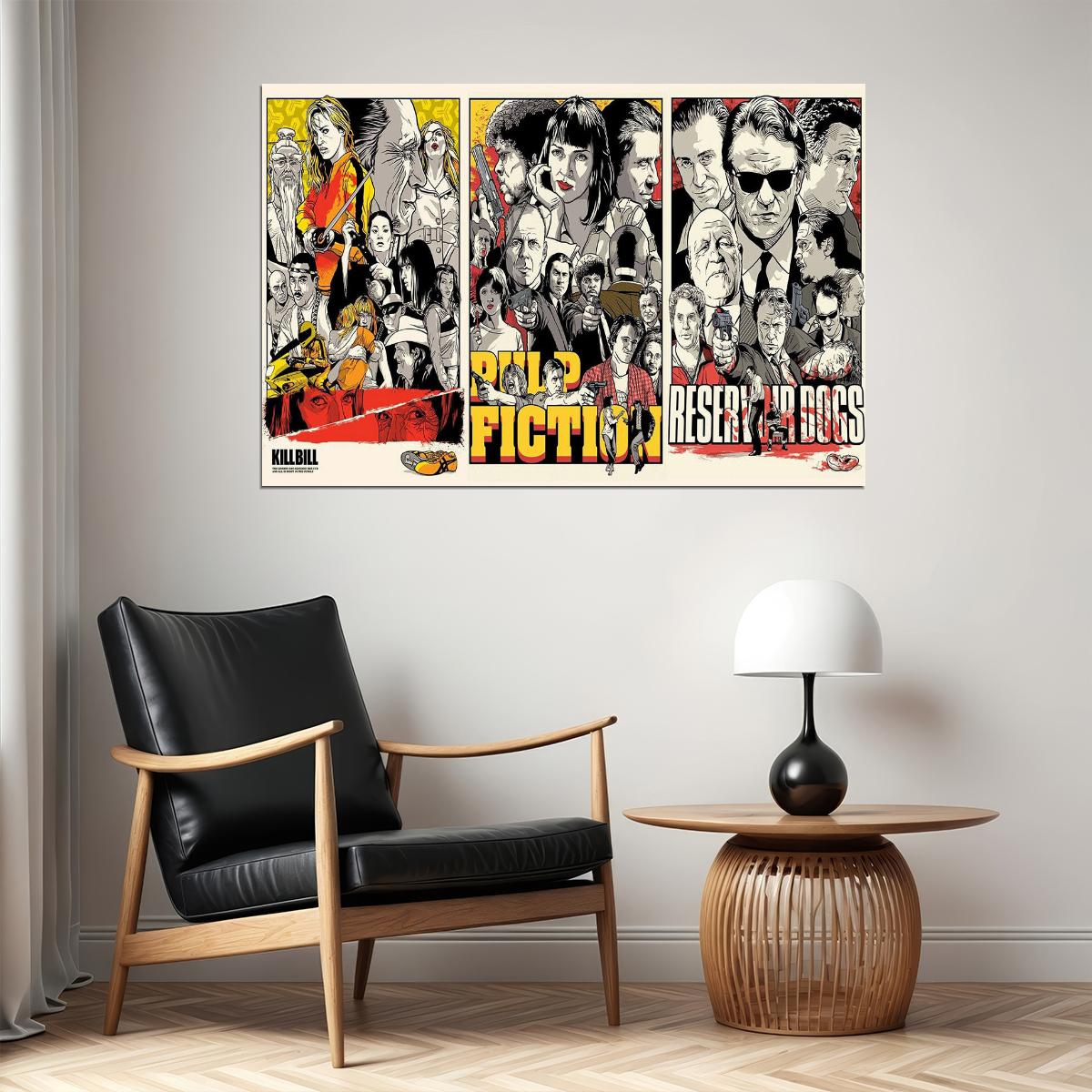 Pulp Fiction Drama Crime Classic Movie Cinema Film Poster Wall Art Print Home Wall Decor - xonomax