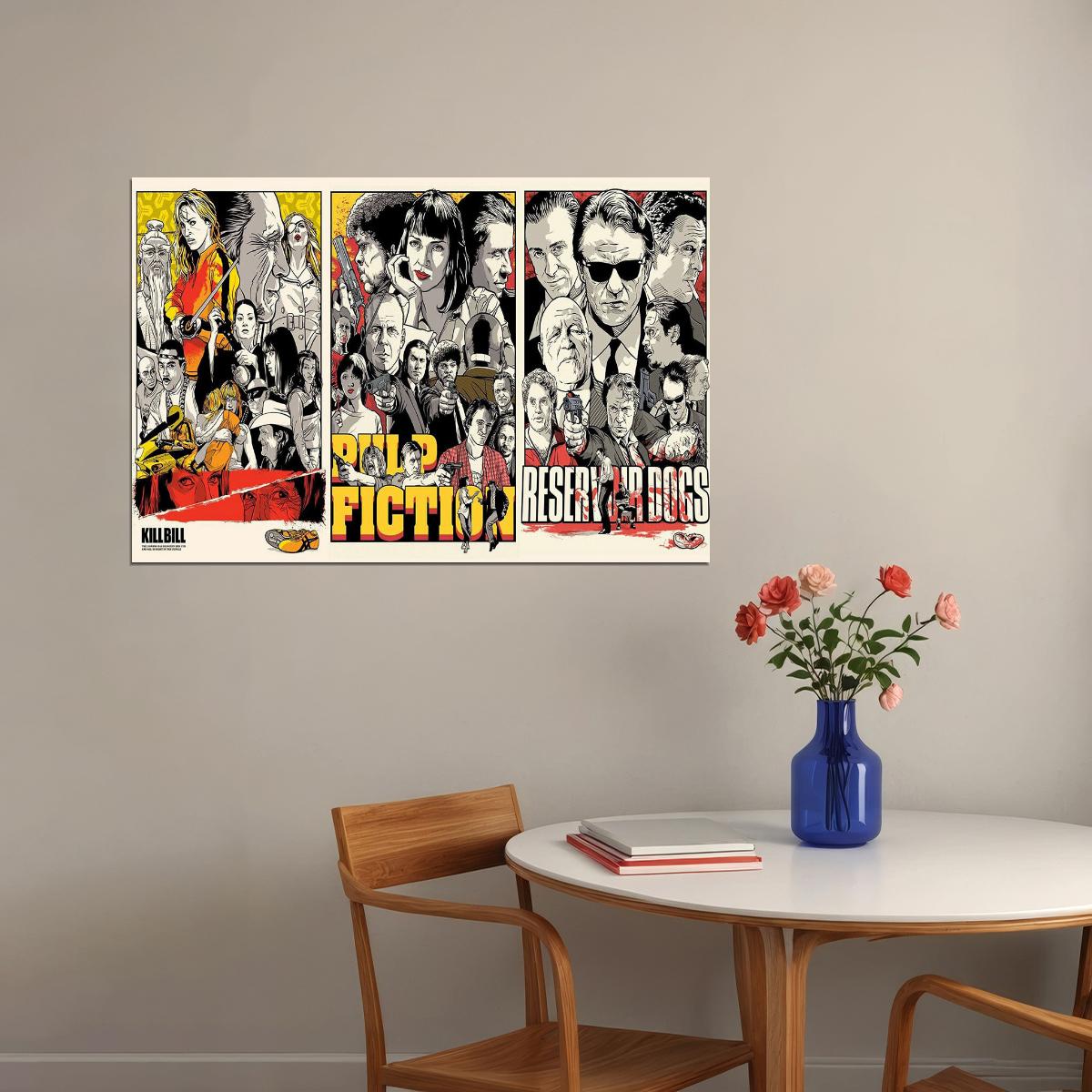 Pulp Fiction Drama Crime Classic Movie Cinema Film Poster Wall Art Print Home Wall Decor - xonomax