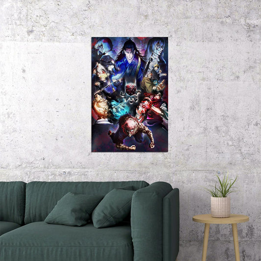 Jujutsu Kaisen Anime Action Fantasy Movie Cinema Poster Wall Art Print Home Wall Decor - xonomax