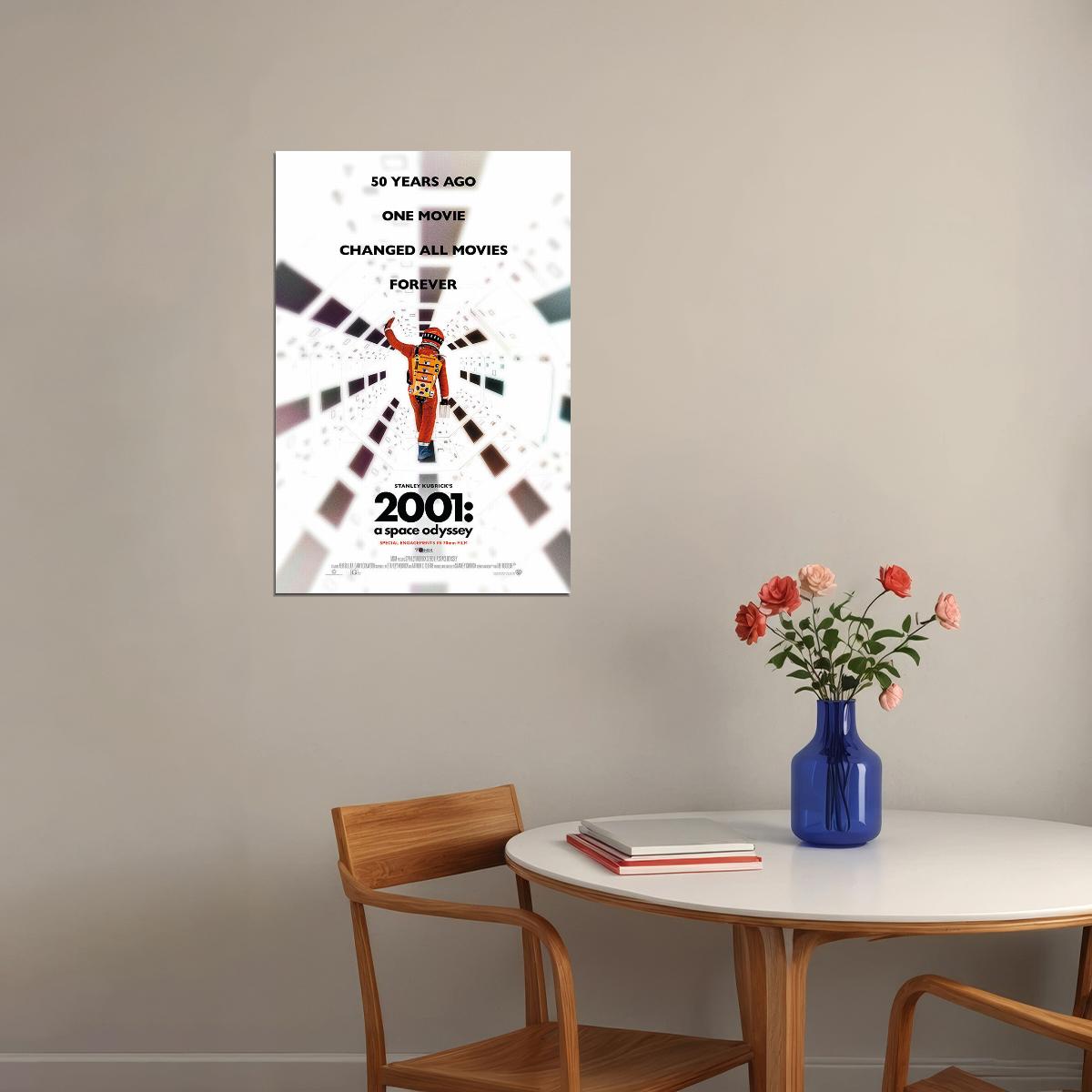 2001 A Space Odyssey Science Fiction Adventure Movie Poster Wall Art Print Home Wall Decor - xonomax