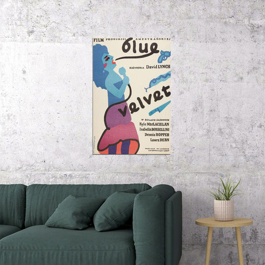 Blue Velvet Crime Mystery Classic Movie Gift Poster Wall Art Print Home Wall Decor - xonomax