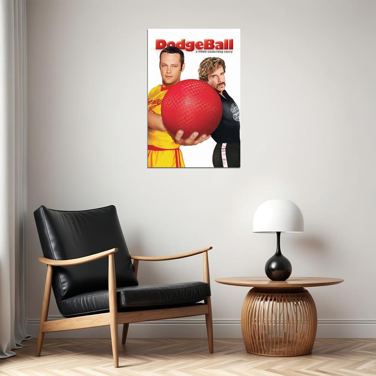 Dodgeball Comedy Sports Cinema Film Movie Actor Poster Wall Art Print Home Wall Decor - xonomax