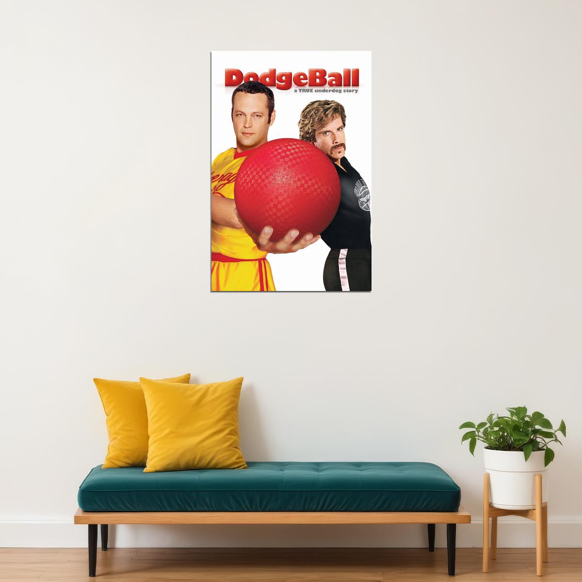 Dodgeball Comedy Sports Cinema Film Movie Actor Poster Wall Art Print Home Wall Decor - xonomax