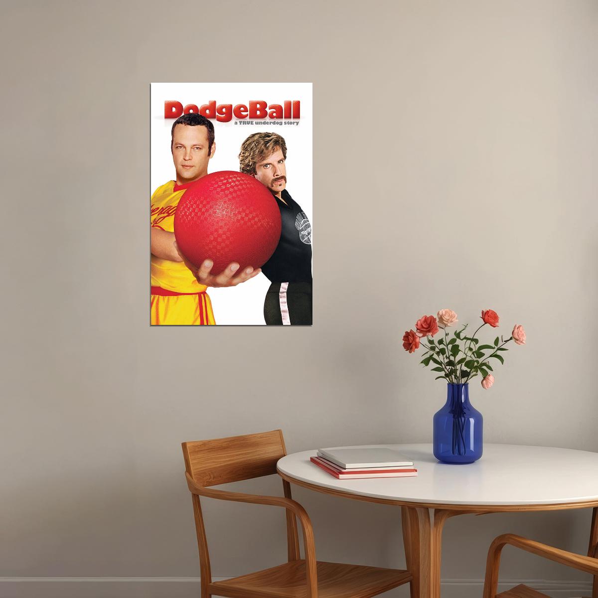 Dodgeball Comedy Sports Cinema Film Movie Actor Poster Wall Art Print Home Wall Decor - xonomax