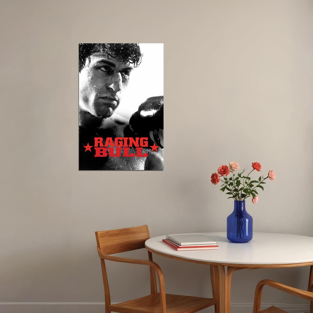 Raging Bull Biography Drama Sports Cinema Film Movie Poster Wall Art Print Home Wall Decor - xonomax