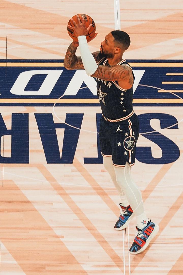 Damian Lillard American Basketball Athlete Stars Match Poster Wall Art Print Home Wall Decor