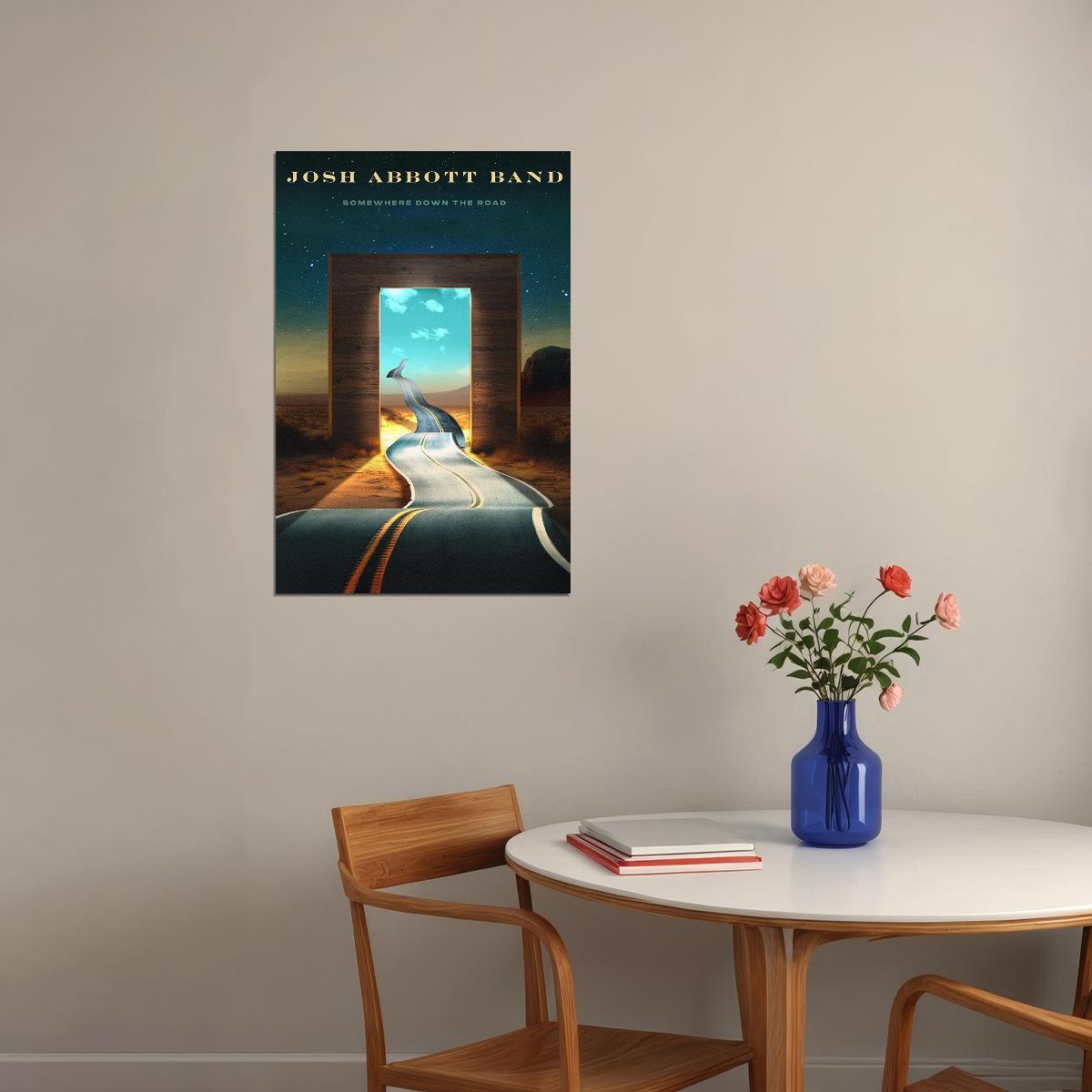 Josh Abbott Band Somewhere Down The Road Texas Music Band Album Poster Wall Art Print Home Wall Decor