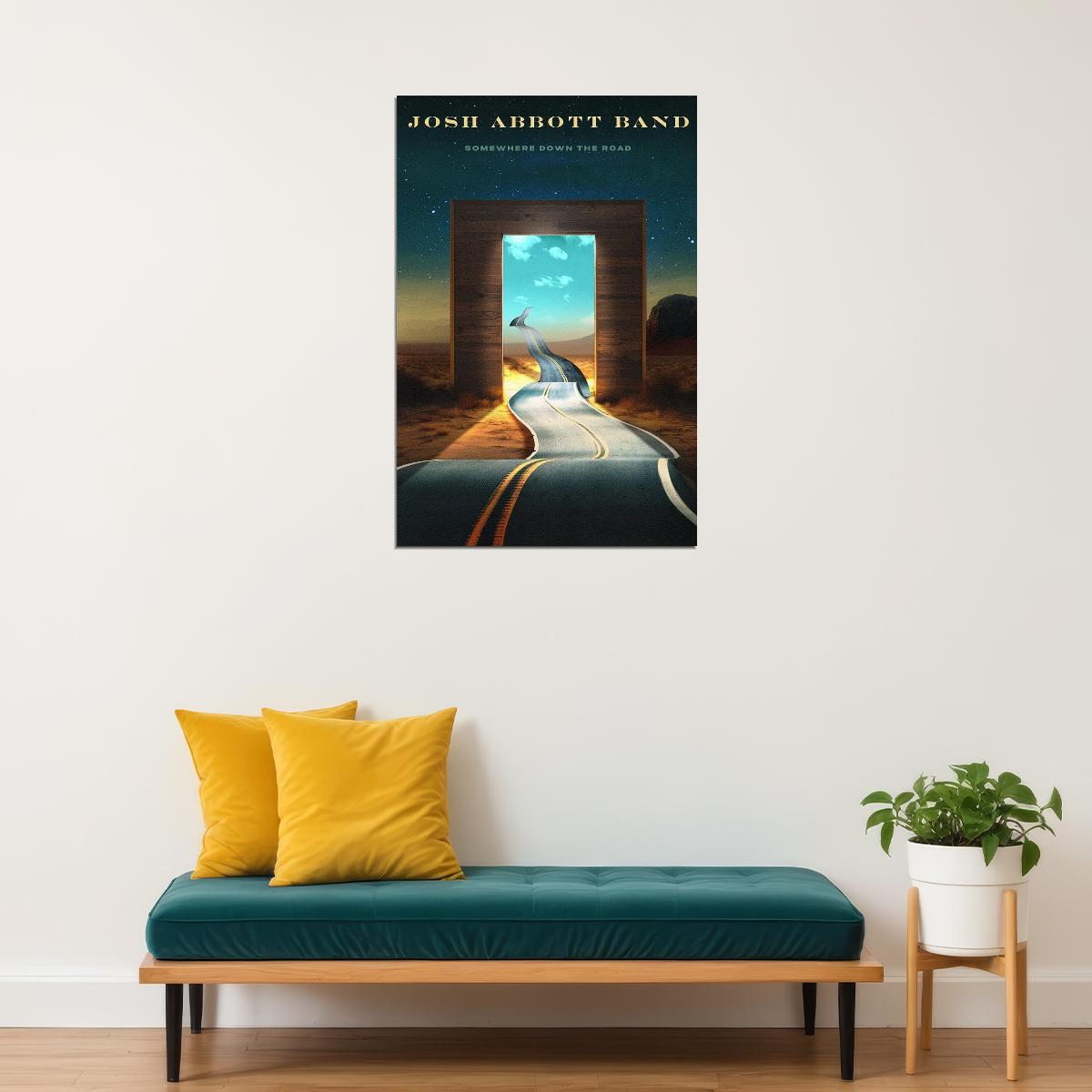 Josh Abbott Band Somewhere Down The Road Texas Music Band Album Poster Wall Art Print Home Wall Decor