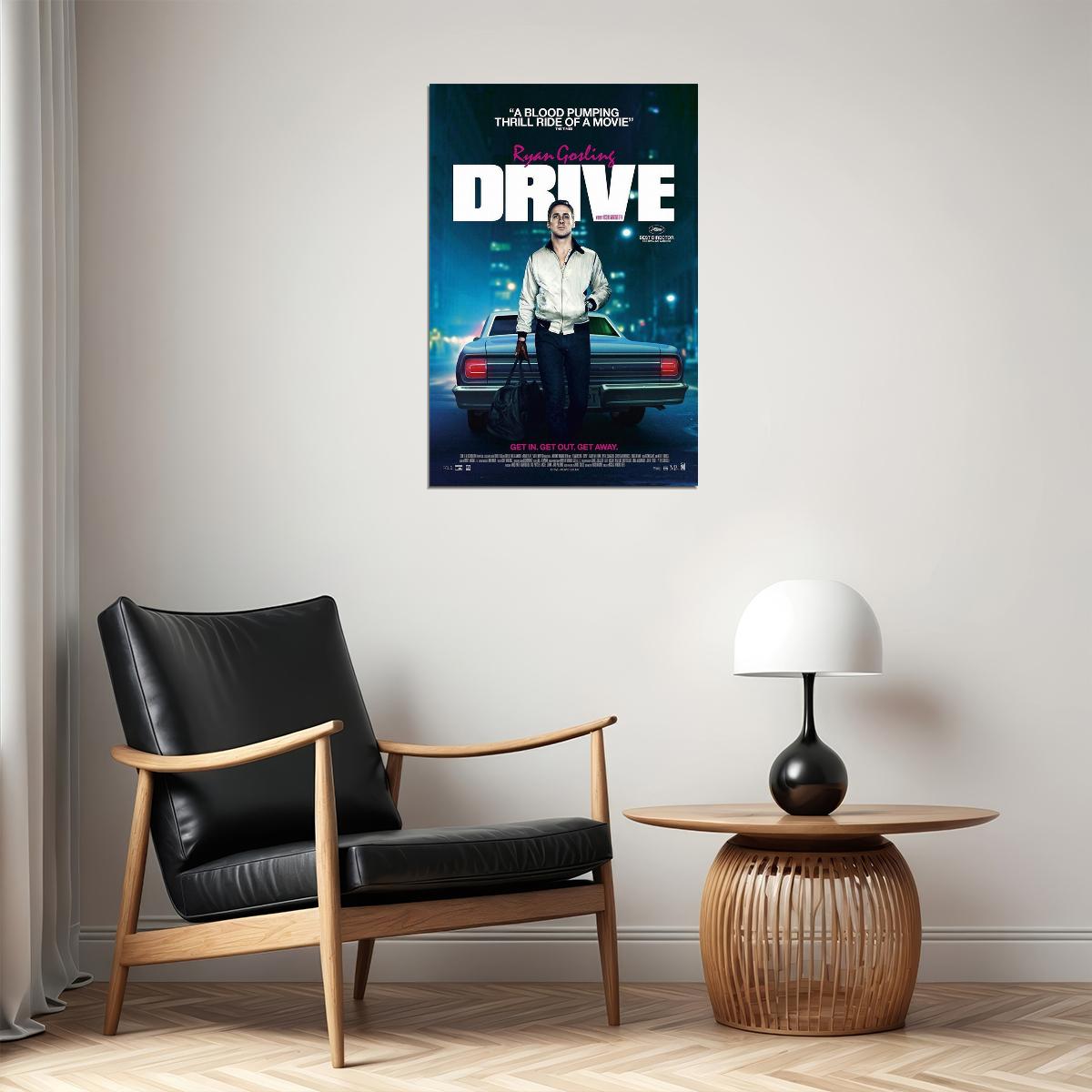 Drive Action Drama Movie Cinema Film Poster Wall Art Print Home Wall Decor - xonomax