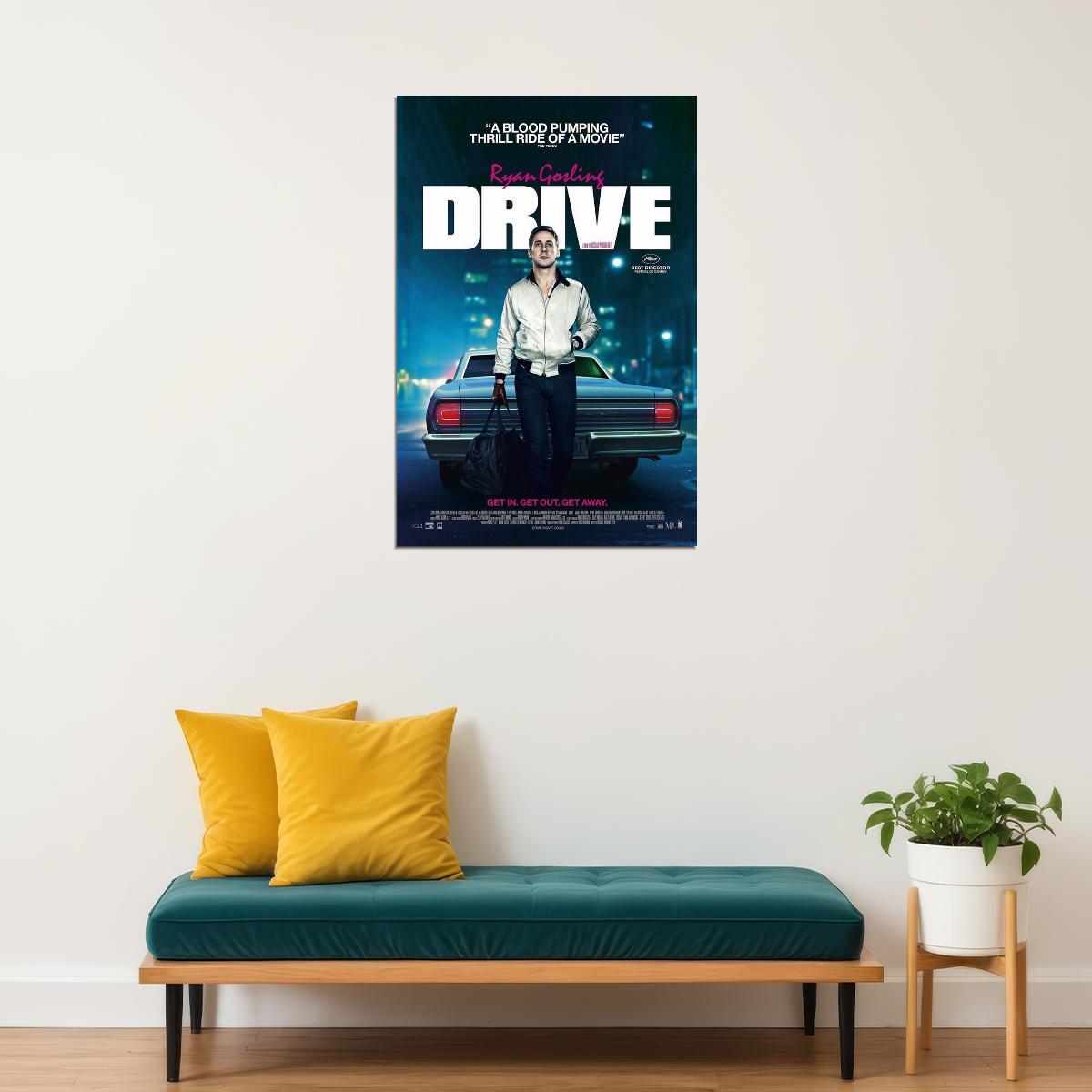 Drive Action Drama Movie Cinema Film Poster Wall Art Print Home Wall Decor - xonomax