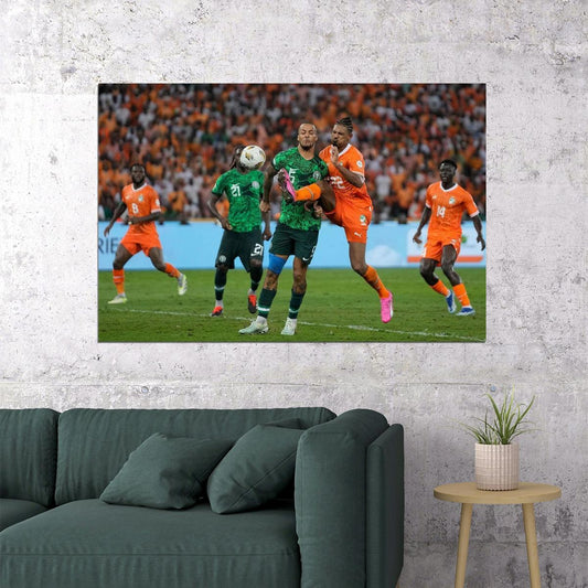 Sebastien Haller Ivory Coast National Team Player Champions Poster Wall Art Print Home Wall Decor - xonomax