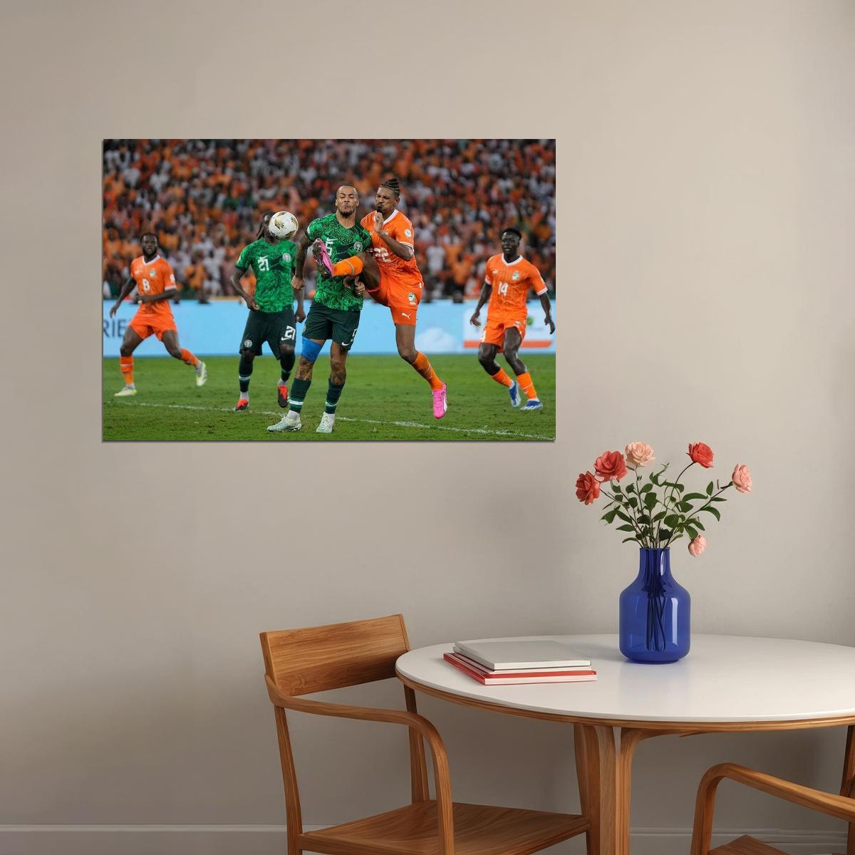 Sebastien Haller Ivory Coast National Team Player Champions Poster Wall Art Print Home Wall Decor - xonomax