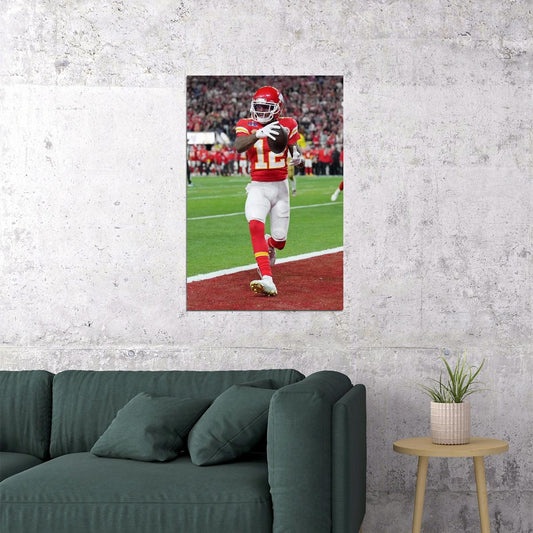 Kansas City Chiefs Champions Mecole Hardman Jr. Football Poster Wall Art Print Home Wall Decor - xonomax