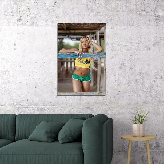 Ayra Starr Celebrity Nigerian Singer Musician Poster Wall Art Print Home Wall Decor - xonomax