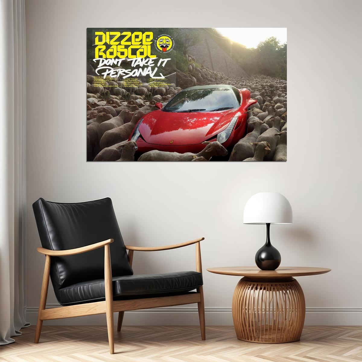 Dizzee Rascal Don't Take It Personal British Singer Album Poster Wall Art Print Home Wall Decor - xonomax