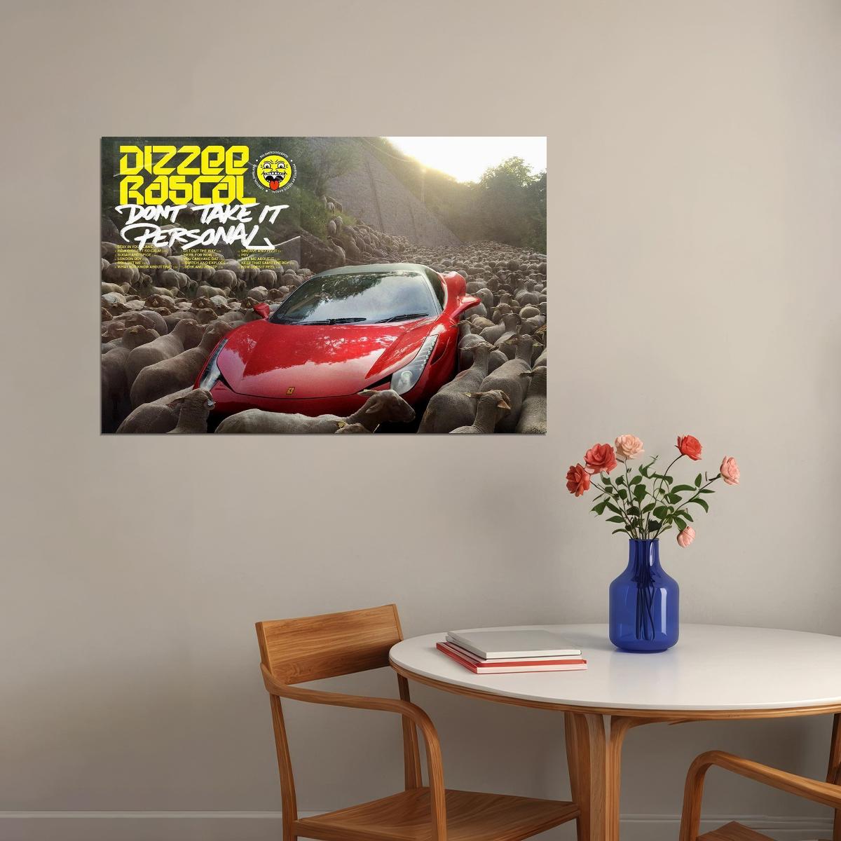 Dizzee Rascal Don't Take It Personal British Singer Album Poster Wall Art Print Home Wall Decor - xonomax