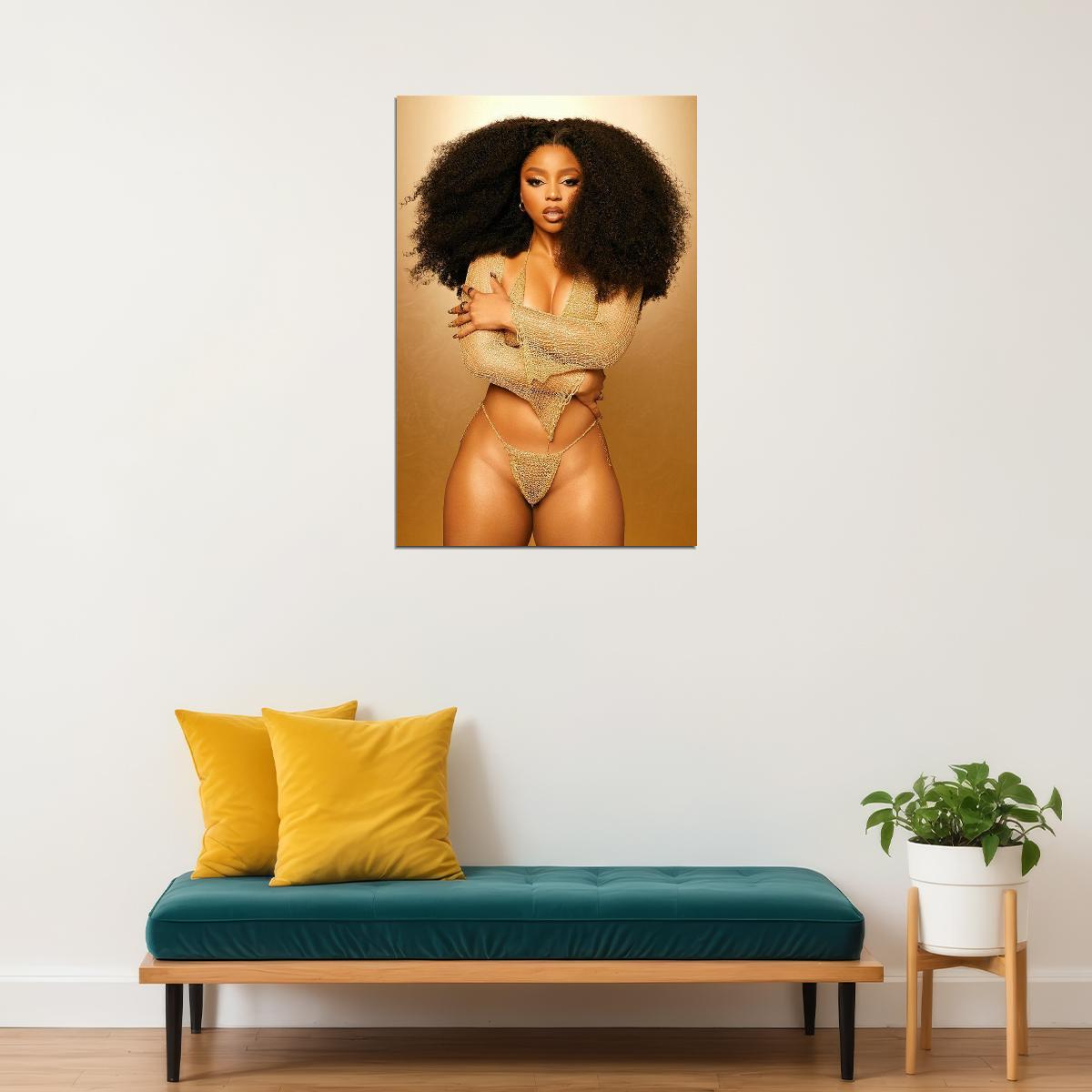 Chloe Bailey Celebrity American Singer Songwriter Poster Wall Art Print Home Wall Decor - xonomax