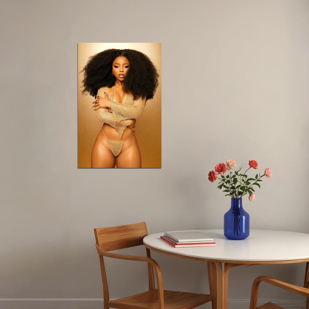 Chloe Bailey Celebrity American Singer Songwriter Poster Wall Art Print Home Wall Decor - xonomax