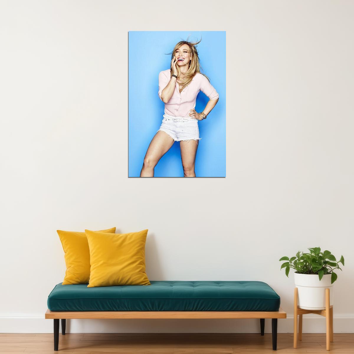 Hilary Duff Celebrity American Singer Movie Actor Poster Wall Art Print Home Wall Decor