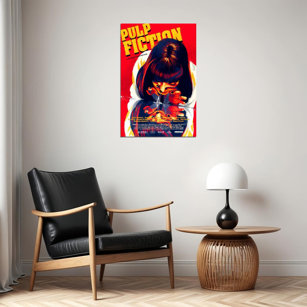 Pulp Fiction Classic Movie Action Crime Excitement Poster Wall Art Print Home Wall Decor - xonomax