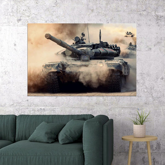 T90 Military Tank Army Picture War Struggle Poster Wall Art Print Home Wall Decor - xonomax
