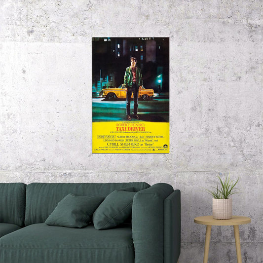Taxi Driver 1976 Movie Crime Drama Action Poster Wall Art Print Home Wall Decor - xonomax