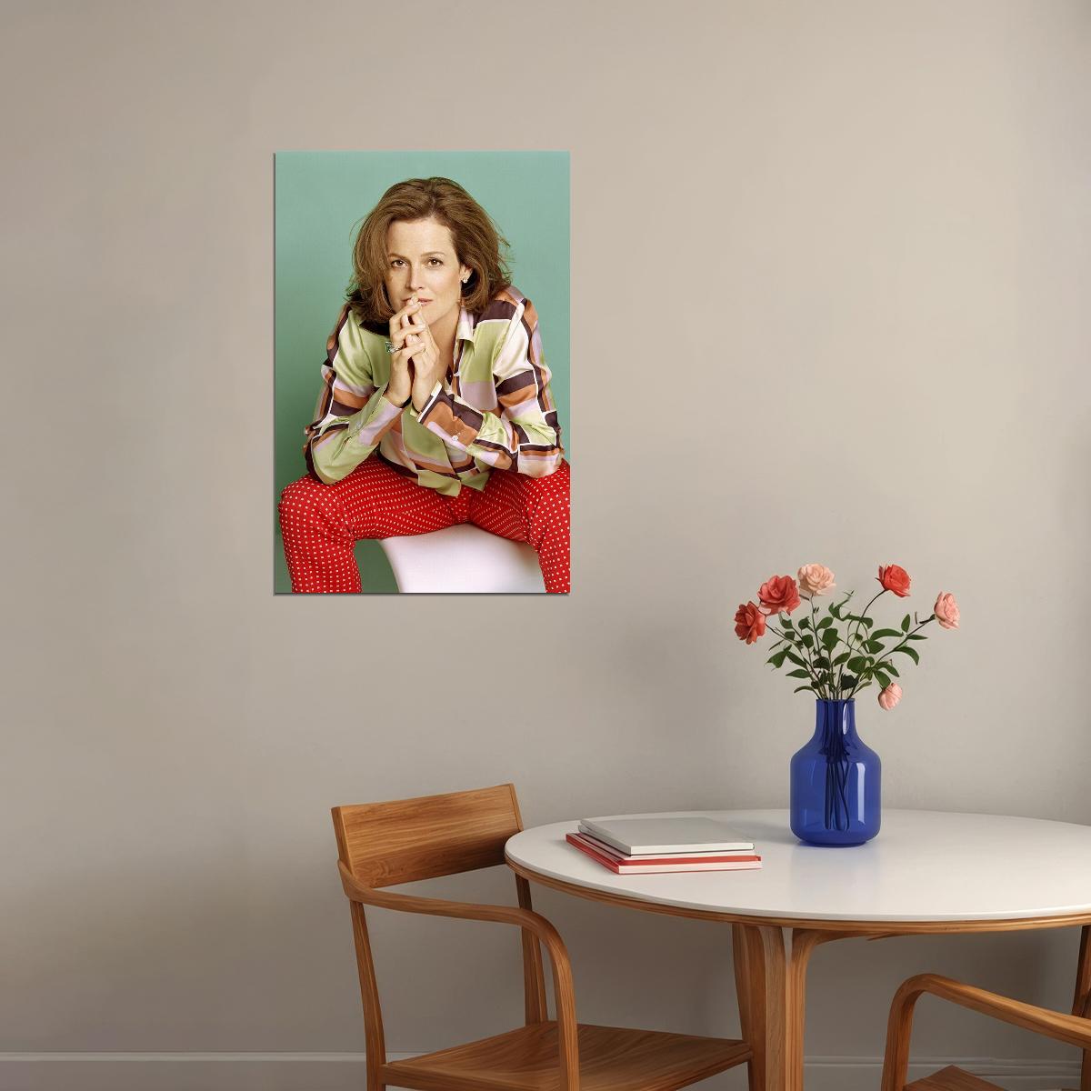 Sigourney Weaver American Actress And Film Producer Poster Wall Art Print Home Wall Decor - xonomax