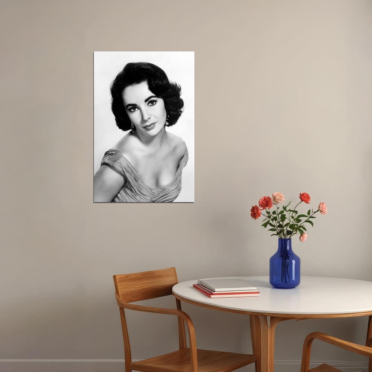 Elizabeth Taylor British-American Actress And Artist Poster Wall Art Print Home Wall Decor - xonomax