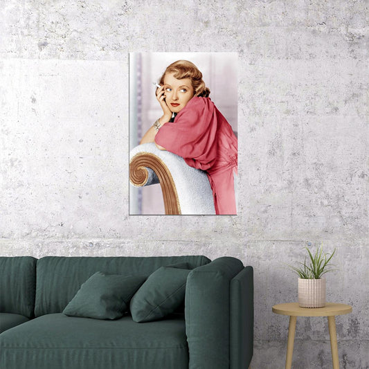 Bette Davis American Actress Artist Theater Actor Poster Wall Art Print Home Wall Decor - xonomax