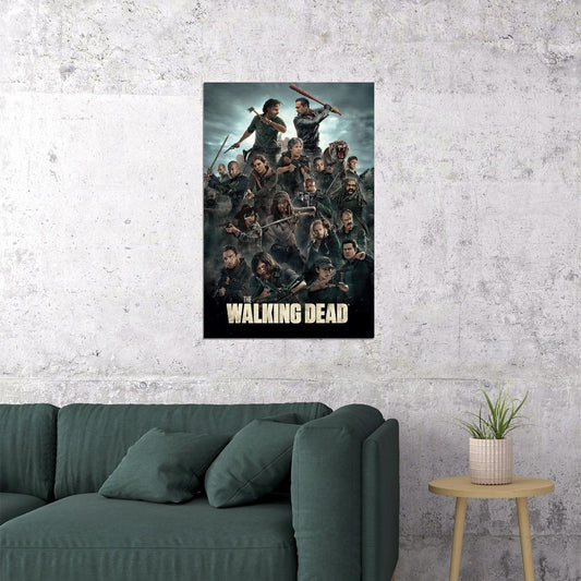 The Walking Dead Movie Characters Horror Poster Wall Art Print Home Wall Decor - xonomax