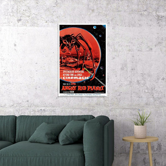 The Angry Red Planet Movie Vintage Horror Action Poster Wall Art Print Home Wall Decor - xonomax