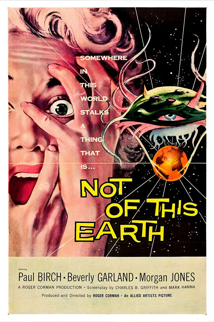 Not Of This Earth Movie Horror Science Fiction Action Poster Wall Art Print Home Wall Decor - xonomax