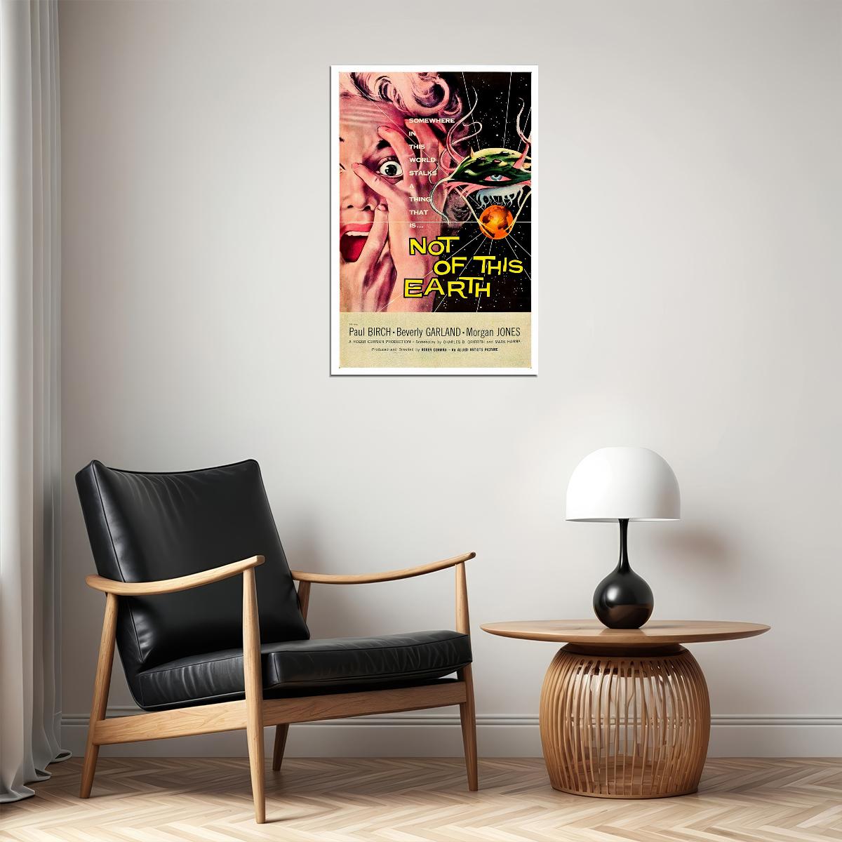 Not Of This Earth Movie Horror Science Fiction Action Poster Wall Art Print Home Wall Decor - xonomax