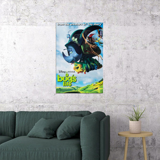 A Bug's Life 1998 Disney Movie Comedy Adventure Poster Wall Art Print Home Wall Decor - xonomax