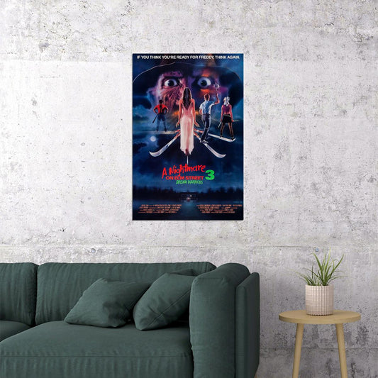 A Nightmare On Elm Street Usa Horror Movie Poster Wall Art Print Home Wall Decor - xonomax