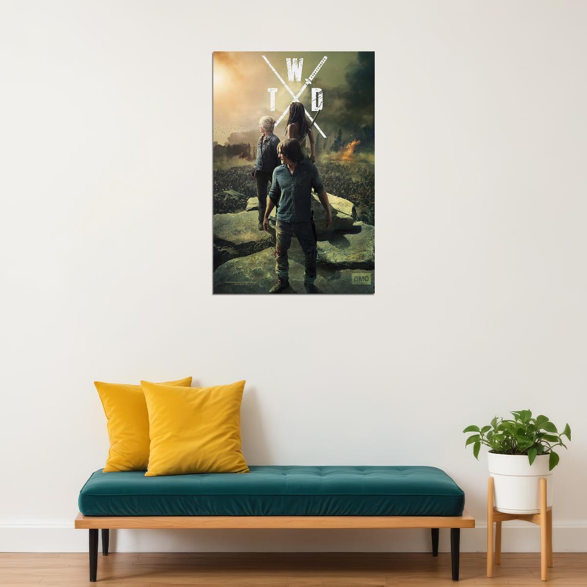 The Walking Dead Season 10 Zombie Tv Series Poster Wall Art Print Home Wall Decor - xonomax