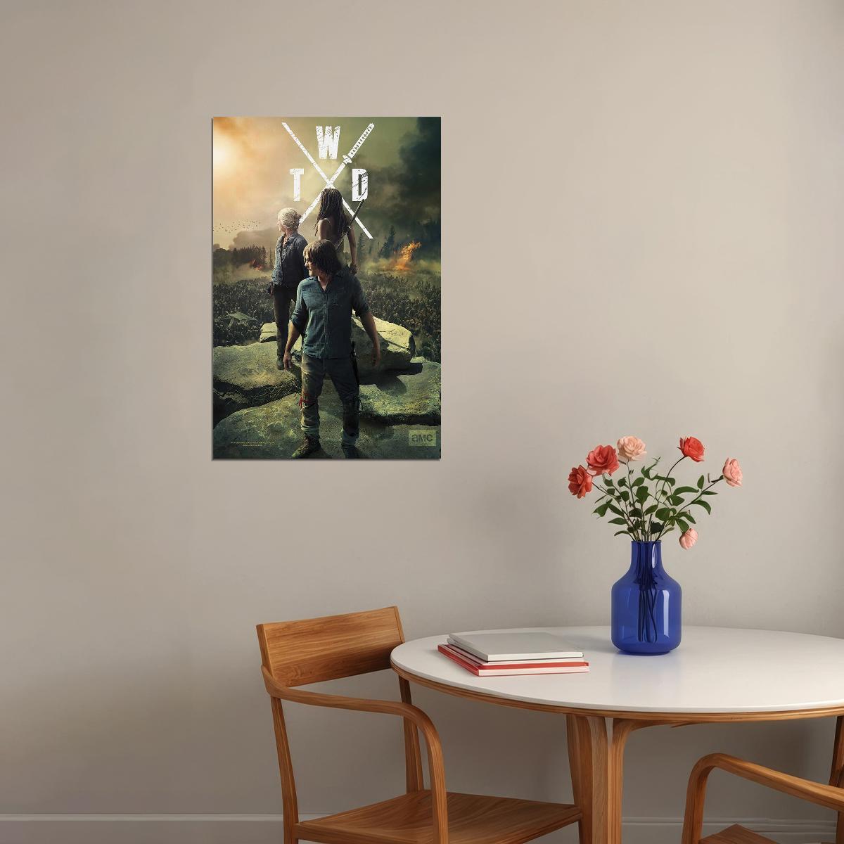 The Walking Dead Season 10 Zombie Tv Series Poster Wall Art Print Home Wall Decor - xonomax