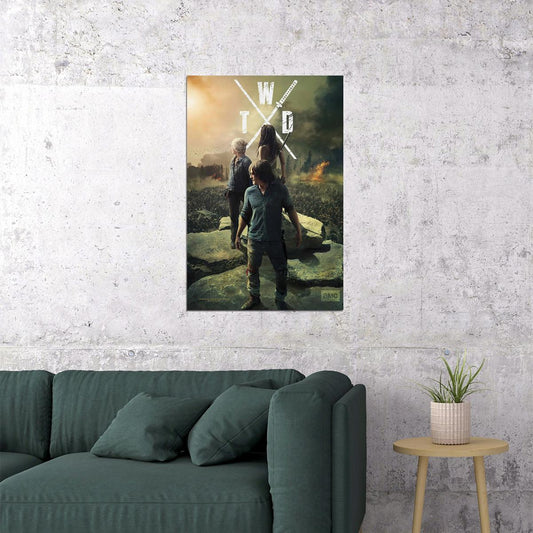 The Walking Dead Season 10 Zombie Tv Series Poster Wall Art Print Home Wall Decor - xonomax