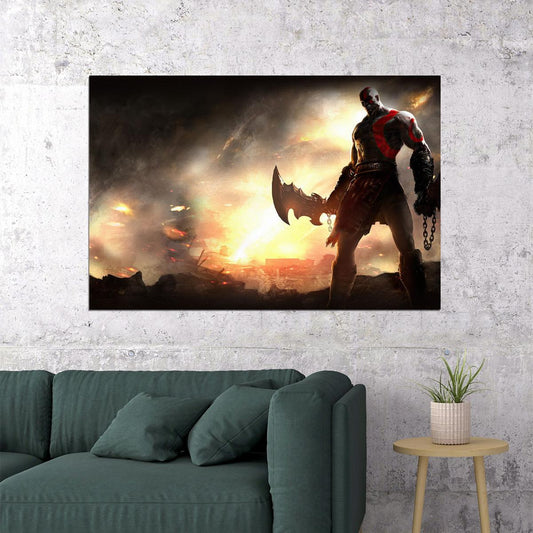 God Of War 4 New Video Game War Game Action Poster Wall Art Print Home Wall Decor - xonomax