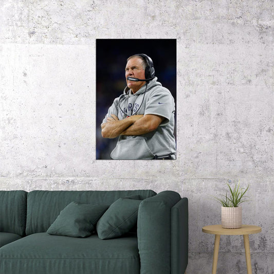 Bill Belichick American Sports Football Coach Poster Wall Art Print Home Wall Decor - xonomax