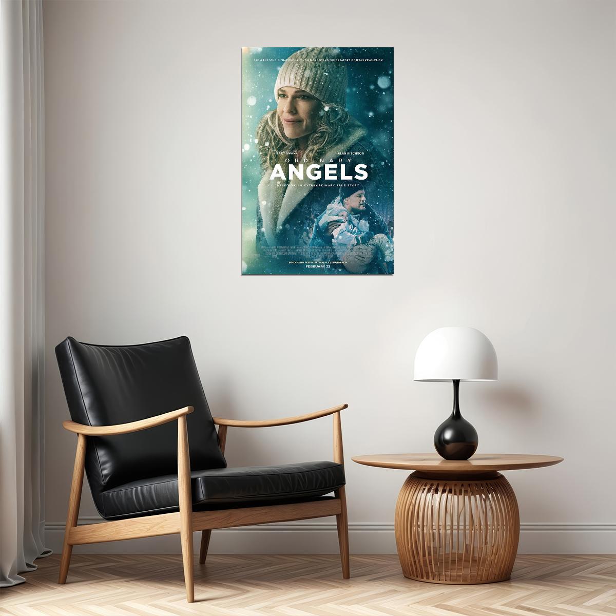 Ordinary Angels Drama Movie Cinema Actor Gift Poster Wall Art Print Home Wall Decor - xonomax
