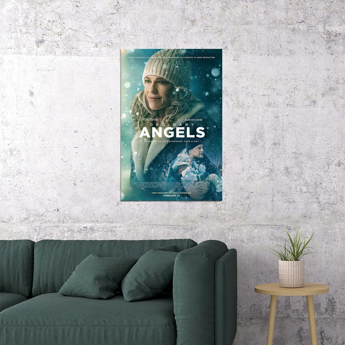 Ordinary Angels Drama Movie Cinema Actor Gift Poster Wall Art Print Home Wall Decor - xonomax