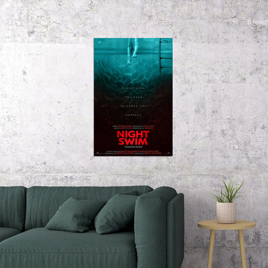 Night Swim Horror Thriller Movie Cinema Poster Wall Art Print Home Wall Decor - xonomax