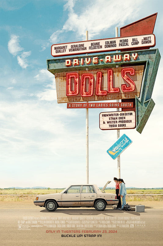 Drive Away Dolls Action Comedy Movie Cinema Poster Wall Art Print Home Wall Decor - xonomax