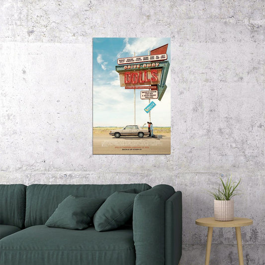 Drive Away Dolls Action Comedy Movie Cinema Poster Wall Art Print Home Wall Decor - xonomax